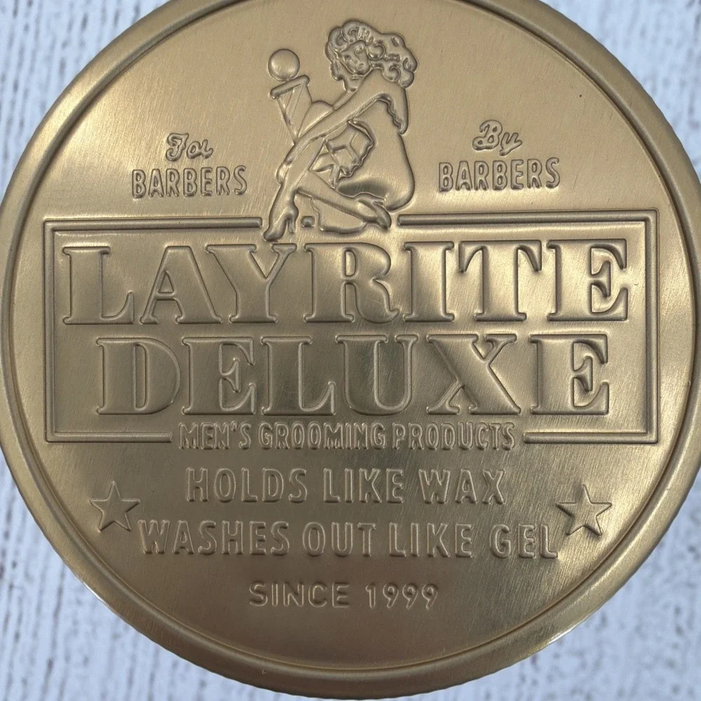Layrite Deluxe Cement Clay 4.25 Oz (Lot of 2) High Hold Matte Finish Wax Gel